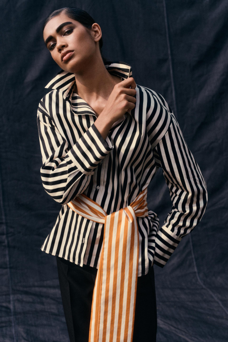 Mondän! Gestreiftes Hemd von Zara. Claudia Bessler Stylist Frankfurt am Main